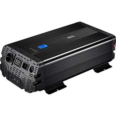 Immagine di AEG Automotive 10063 Convertitore di Tensione sinusoidale 2000 Watt 12 Volt a 230 App, prevalenza e Controllo Ventola