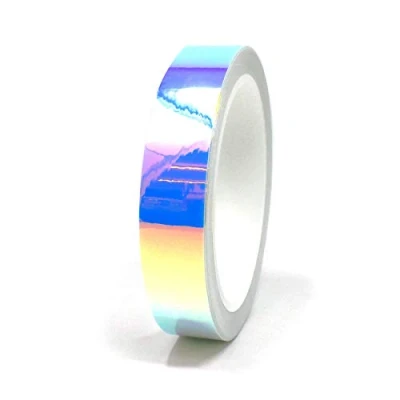 Immagine di Strisce adesive decorative cromate per fai da te, effetto ologramma camaleontico, 10 m, auto, moto, modellismo (FF2 blu/viola, mm di larghezza)