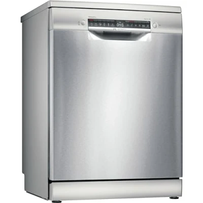 Immagine di Bosch SMS4HMI06E Serie 4, Lavastoviglie da libera installazione, Home Connect, Diagnostica remoto, Assistente al lavaggio, Programma preferito, EcoDosage, Acciaio, 60cm