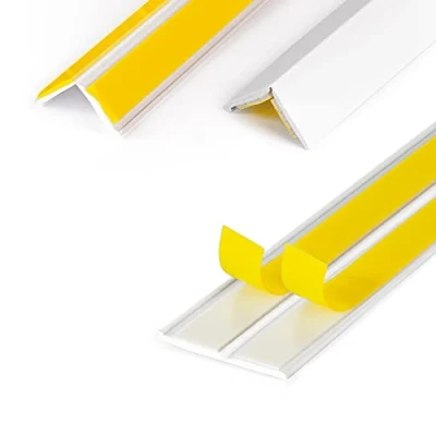 Immagine di DQ PP Barra angolare 10 m di lunghezza 25 x mm spessore 1,5 bianco angolo piegatura per finestre listello autoadesivo