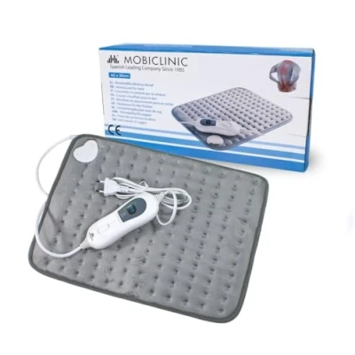 Immagine di Mobiclinic, Cuscino riscaldato, Coperta riscaldata, 3 livelli di calore, Basso consumo energetico, Spegnimento automatico, Potenza 100W, Tappetino Marchio spagnolo, zona lombare, 40x30 cm
