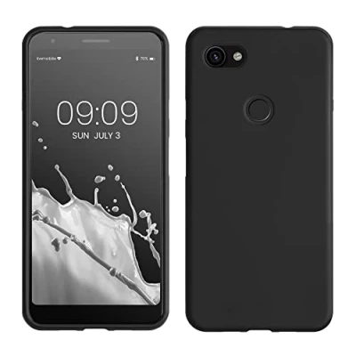 Immagine di kwmobile Custodia Compatibile con Google Pixel 3a XL Cover Back Case per Smartphone in Silicone TPU Protezione Gommata nero matt