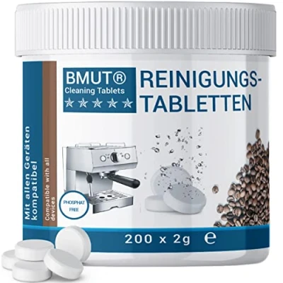Immagine di 200 compresse di pulizia da 2 g per macchine caffè, a capsule e caffè pastiglie altamente efficaci tutti i produttori