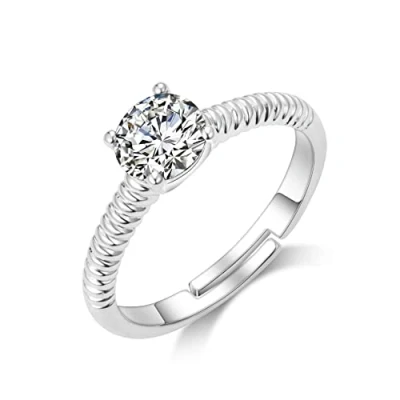 Immagine di Philip Jones Anello in Cristallo Regolabile Creato con Cristalli Zircondia®