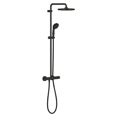 Immagine di GROHE QUICKFIX Vitalio Start System 250,Sistema doccia con miscelatore termostatico,con tecnologia Water Saving (portata limitata a 9,5 l/min),Matt Black,266772430