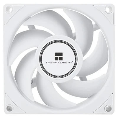 Immagine di Thermalright TL B8W CPU ventola per computer, silenziosa PWM a 4 pin, di raffreddamento da 80 mm, velocità 2200 RPM e (bianco)
