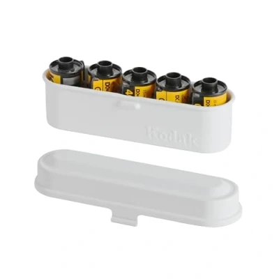 Immagine di KODAK Custodia per 5 rotoli di pellicola da 35 mm, compatta, in acciaio, ordinare e proteggere i (pellicola non inclusa)