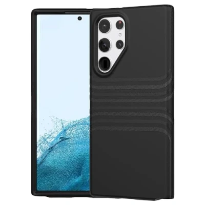 Immagine di Tech 21 Evo Tactile Custodia protettiva per Samsung Galaxy S22 Ultra con protezione multi goccia da 4,9 m, colore: Nero