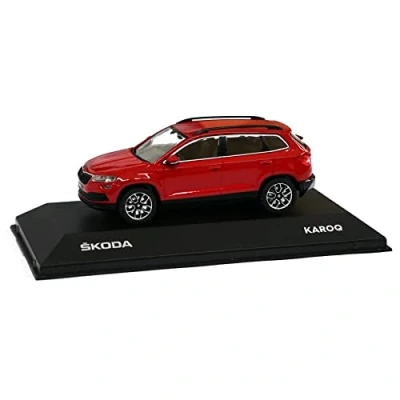 Immagine di Skoda 5A7099300F3P Modellino Auto Karoq 1:43, in Miniatura, Colore: Rosso