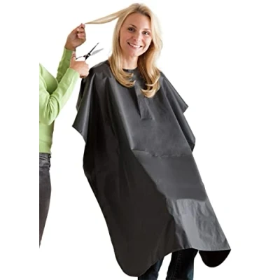 Immagine di Wenko Maximex Mantella da Parrucchiere, Lavabile a 30C, con Chiusura in Velcro, Evita Schizzi di Colore sugli Indumenti, Dimensioni (L x A): 90 135 cm