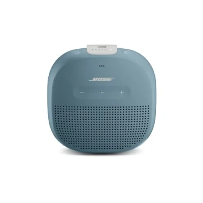 Immagine di Bose Diffusore SoundLink Micro Bluetooth: portatile, impermeabile, compatto, con microfono, azzurro pietra