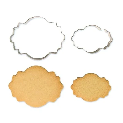 Immagine di PME Set di 4 stampi per biscotti e torte, colore: argento