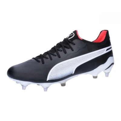 Immagine di Puma KING Ultimate MXSG Scarpe da calcio con tacchetti, Uomo, Taglia: 43, Black/white/fire orchid Sintetico / tessuto