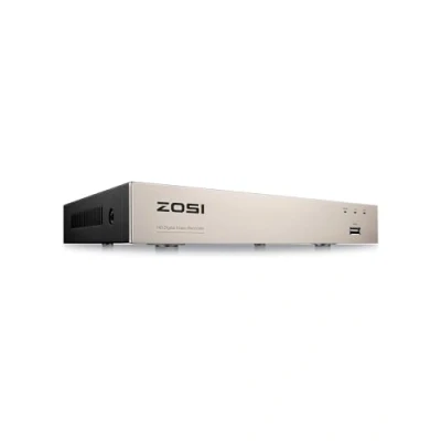Immagine di ZOSI 1080P DVR a 8 Canali, Videoregistratore Digitale H.265+, AHD/TVI/CVI/CVBS, Rilevamento di Movimento, HD Non Incluso