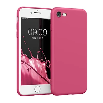 Immagine di kwmobile Custodia Compatibile con Apple iPhone SE (2022) / (2020) 8 7 Cover Back Case per Smartphone in Silicone TPU Protezione Gommata rosa matt