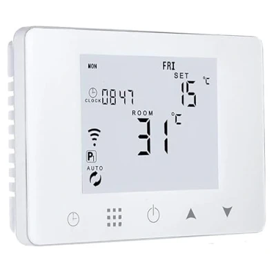 Immagine di Cronotermostato digitale wi fi da parete o per cassetta 503 alexa google ios android crono termostato programmabile caldaia a gas 220v Bianco