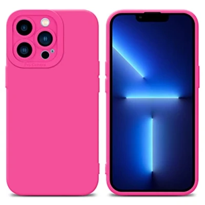Immagine di Cadorabo Custodia compatibile con Apple iPhone 12 PRO MAX in FLUID HOTPINK Coperchio protettivo silicone TPU flessibile