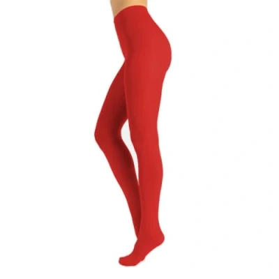 Immagine di CALZITALY Collant Opachi, Coprente, in Microfibra, Colorati S, M, L, XL, XXL, 3XL, 4XL 80 DEN Made Italy (4XL, Rosso)