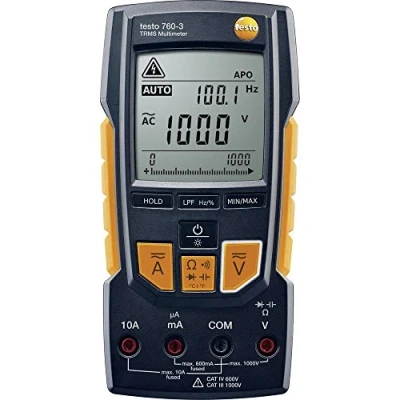 Immagine di testo 760 3 Multimetro portatile digitale CAT III 1000 V, IV 600 V Display (Counts): 6000