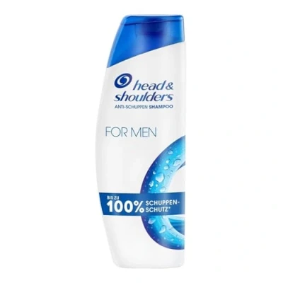 Immagine di Head &amp; Shoulders For Men Shampoo anti forfora, fino al 100% di protezione per capelli e cuoio capelluto, confermato clinicamente, dermatologicamente testato, 300 ml