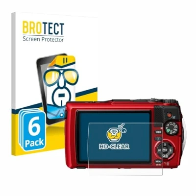 Immagine di brotect Pellicola Protettiva per Olympus OM System Tough TG 7 Protezione Schermo (6 Pezzi) [Trasparente, Anti Impronte]