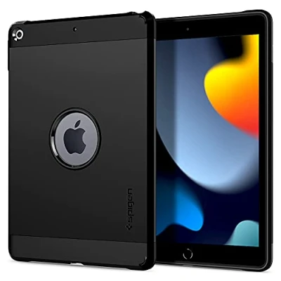 Immagine di Spigen Tough Armor Compatibile con iPad 10.2 Polici, 2021 9 Generazione / 2020 8 2019 7 Nero