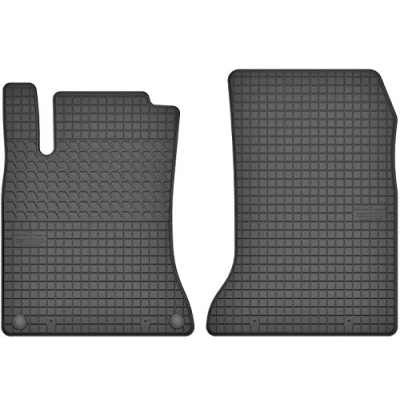 Immagine di Set di 2 tappetini in gomma anteriori per Mercedes A W176 / B W246 CLA C117 GLA X156 Infiniti Q30 su misura