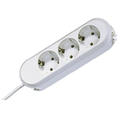 Immagine di Bachmann 387272 Multipresa 3 scomparti Bianco Schuko 1 pz.