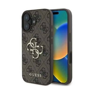 Immagine di CG Mobile Guess GUHCP16M4GMGBR Custodia rigida per iPhone 16 Plus da 6,7&quot;, colore: Marrone