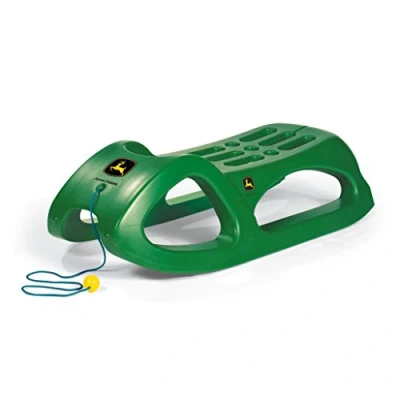 Immagine di Rolly Toys 200160 rollySnow Cruiser John Deere (per bambini dai 3 anni in su, cingoli acciaio, con corda di trazione, struttura stabile)