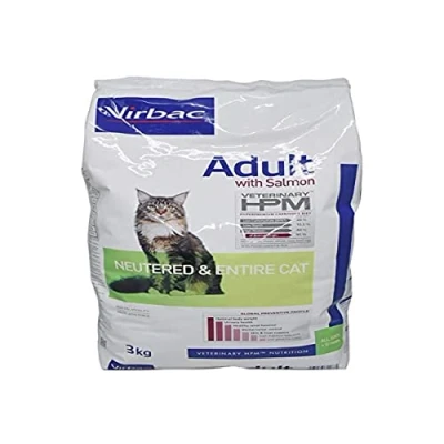 Immagine di Virbac Veterinary HPM Adult Salmone Neutered &amp; Intero Gatto 3 kg