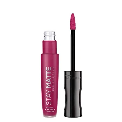 Immagine di Rimmel London Rossetto Opaco Stay Matte, Formula Liquida Waterproof, No Transfer a Lunga Durata, Heartbeat, 5.5 ml