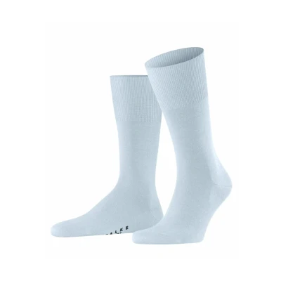 Immagine di FALKE Airport M SO lana cotone tinta unita 1 paio, Calzini Uomo, Blu (Light Blue 6594), 43 44