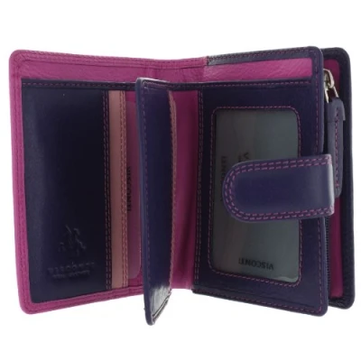 Immagine di VISCONTI Portafoglio pelle. Collezione Arcobaleno BALI Blocco RFID RB40 Bacca Multi