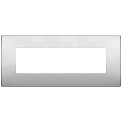 Immagine di Vimar 19957.03 Placca Arké fit 7 moduli, metallo, argento