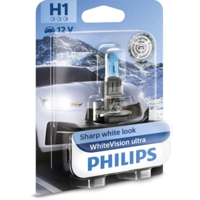 Immagine di PHILIPS 12258WVUB1 Lampadina, faro di profondità H1 12V 55W Alogeno FIAT: Panda II Hatchback, 500 Punto FORD: FIESTA 6