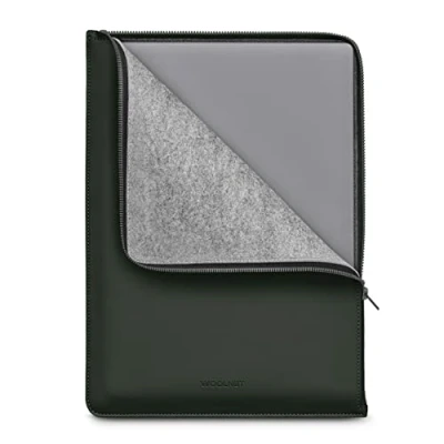 Immagine di Woolnut Custodia Folio PU opaca per MacBook Air 15&quot; (2023 2024, M2/M3) e Pro 16 Nero