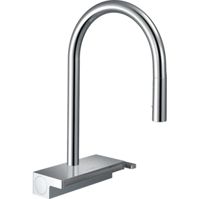 Immagine di hansgrohe Aquno Select M81 Miscelatore monocomando da cucina 170, doccetta estraibile, 3 getti, cromo, 73837000