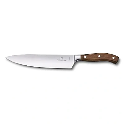 Immagine di Victorinox Grand Maître Coltello da intaglio, Lama forgiata, Extra affilato, Acciaio inossidabile, in confezione regalo, 7.7400.22G, Marrone