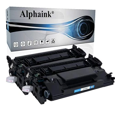 Immagine di alphaink 2 Toner Compatibili HP 26X 26A CF226A CF226X per LaserJet Pro M402D, M402DN, M402DNE, M402DW, M402N, M426DW, M426FDN, M426FDW, M426M Capacità 9000 pagine (2 Nero)