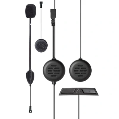 Immagine di Midland BTGO Uni C1310.01, Interfono Moto Casco Bluetooth per Conversazioni Pilota Passeggero, Portata 200 m, Universale Tutti i Caschi, Soppressione del Rumore DSP, Batteria 8h