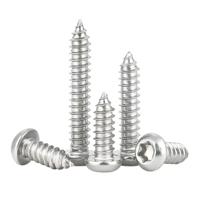 Immagine di Qrity 50 Pezzi Vite Autofilettante M3.5x10mm, Viti a Testa Bombata Torx, Autoperforanti Tonda in Acciaio Inossidabile