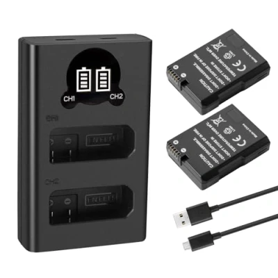 Immagine di 2X EN EL14 EL14a Batteria di Ricambio Compatibile con Nikon D5600 D5500 D5300 D5200 D5100 D3500 D3400 D3300 D3200 D3100 Df Coolpix P7800 P7700 P7200 P7100 P7000