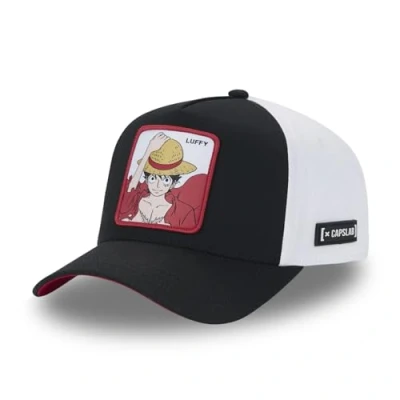Immagine di Capslab Rufy One Piece Nero Bianco Berretto Regolabile con Snapback