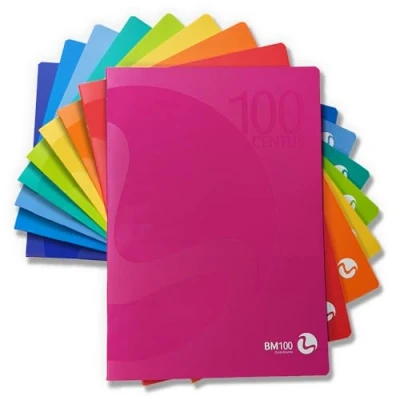 Immagine di BM BeMore Centus, 0101029 Quaderno Formato A4 Rigatura A Righe con Margini per 1 e 2 Elementare Carta 100g/mq Colori Assortiti Confezione 12 pezzi