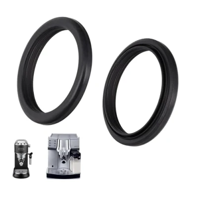 Immagine di Guarnizione, per filtro, doccia sulla testata compatibile con Delonghi EC 680 685 820 850 860 / EN Dedica, portafiltro, macchina espresso, da caffè, come AS00005075 5313221491 (2x)