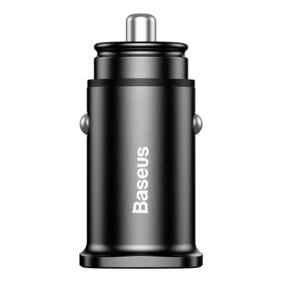 Immagine di Baseus CCALL DS01 Caricabatterie da auto per cellulare QC 3.0 2 nero
