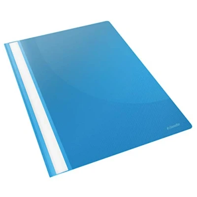 Immagine di ESSELTE VIVIDA Report File, Cartellina in PPL ad Aghi, f.to A4, Capacità fino a 160 Fogli (80 gr/mq), Polipropilene, Azzurro, Confezione da 25 Pezzi, 28322