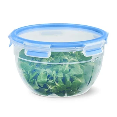 Immagine di Emsa N1011400 Clip &amp; Close Contenitore salvafreschezza, Trasparente/Blu, 2,6 L