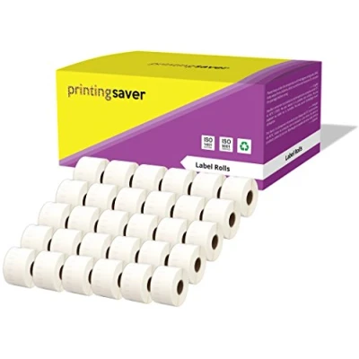 Immagine di Printing Saver 30x 11356 89 x 41 mm Compatibili Rotoli Etichette adesive (300 Etichette/Rotolo) per Dymo LabelWriter 310 320 330 4XL 400 450 Turbo/Twin Turbo/Duo &amp; SLP etichettatrici